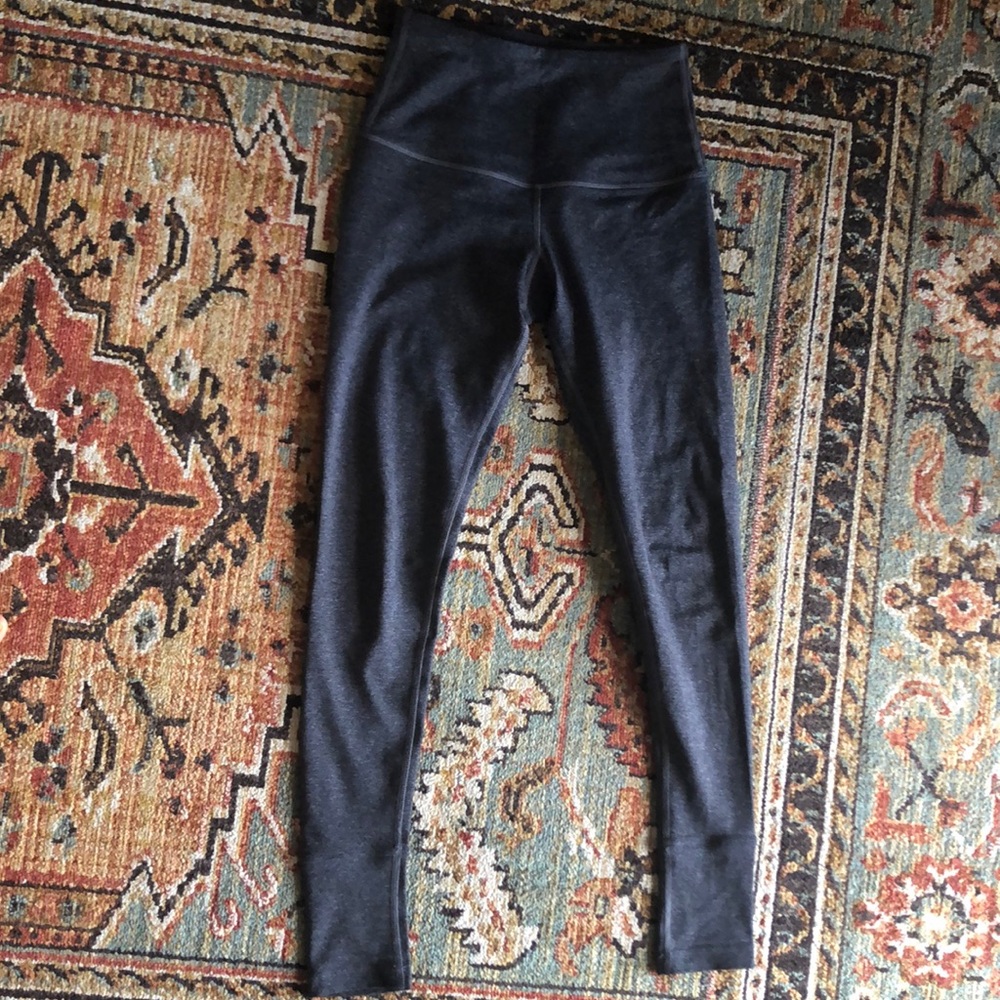 Gray High Waited Yoga Pants